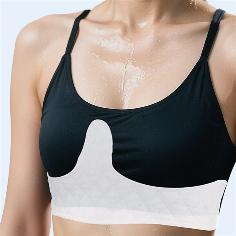 Sports Sweat Pads Absorbent Anti-Moisture Cotton Washable Reusable Underarm Pads for Exercise Workout - Shaped Pad