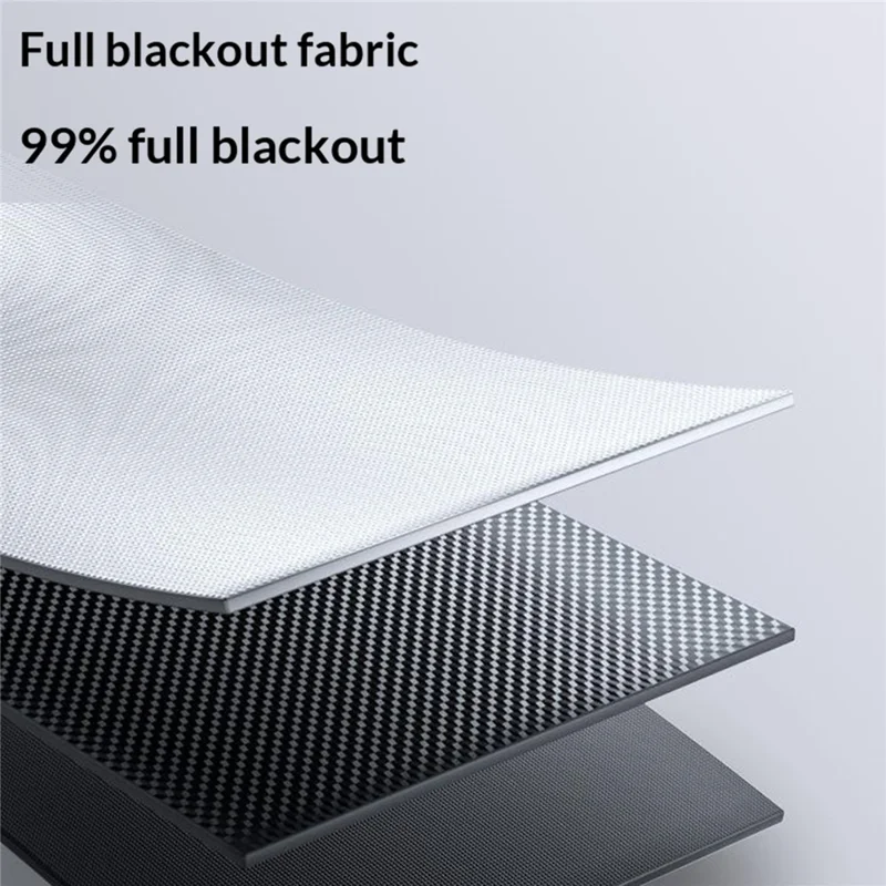 ST-5022 58x125cm Car Window Sunshade Auto Retractable Suction Cup Blackout Curtain for Car Bedroom