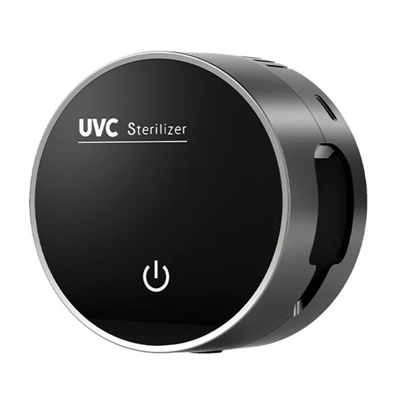 RA-983 Support intelligent pour brosse à dents stérilisateur UVC support de chargement mural USB-C séchage à air chaud range-couverts - Noir
