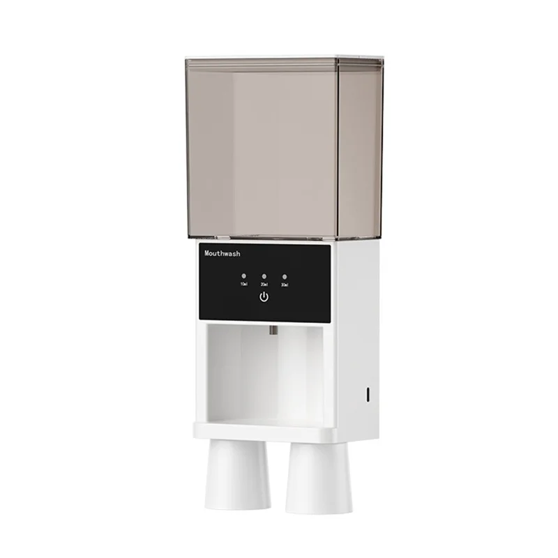 RA-981 Distributore Automatico di Collutorio da Parete con Sensore IR a 3 Livelli, Dispositivo per l'Assistenza Orale con Alimentazione Type-C - Bianco