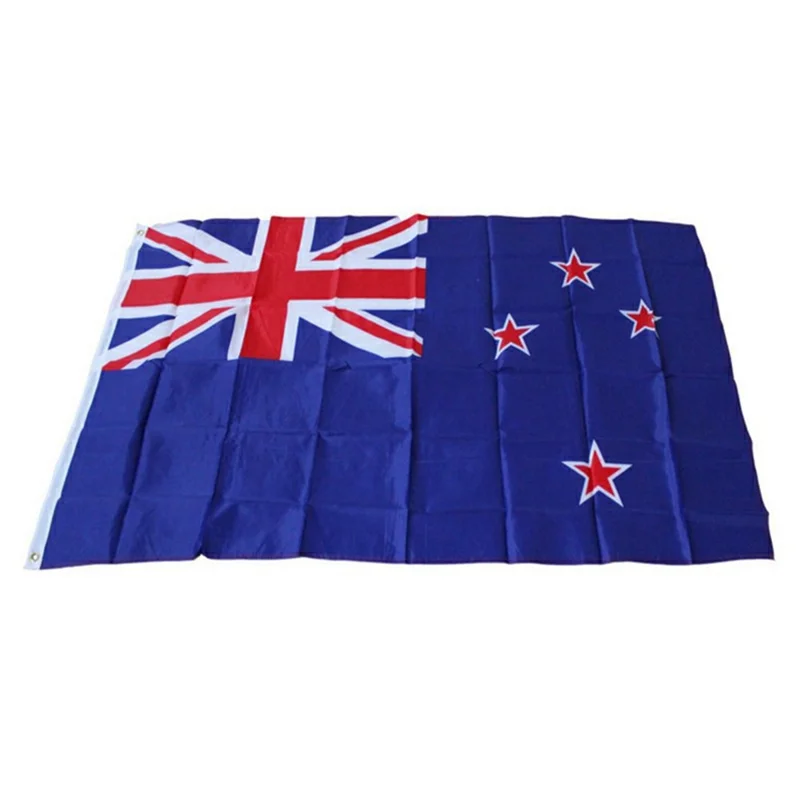 90x150cm 3x5ft New Zealand Flag Polyester National Banner with Grommets for Outdoor Display