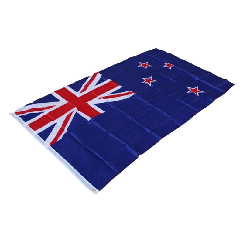 90x150cm 3x5ft New Zealand Flag Polyester National Banner with Grommets for Outdoor Display