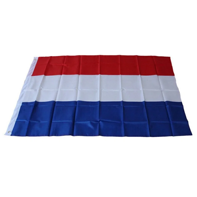 Flaga Holandii 90x150 cm 3x5 ft, poliestrowa flaga narodowa Holandii z uchwytami na kołki do użytku zewnętrznego