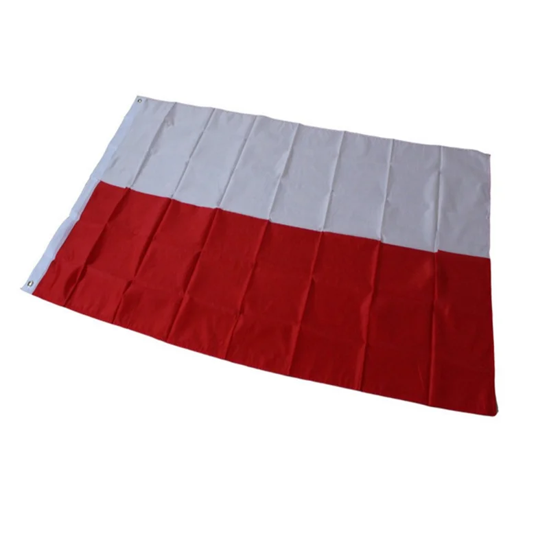 90x150cm 3x5ft Flaga Polski z poliestru, narodowe godło z otworami do użytku wewnętrznych i zewnętrznych