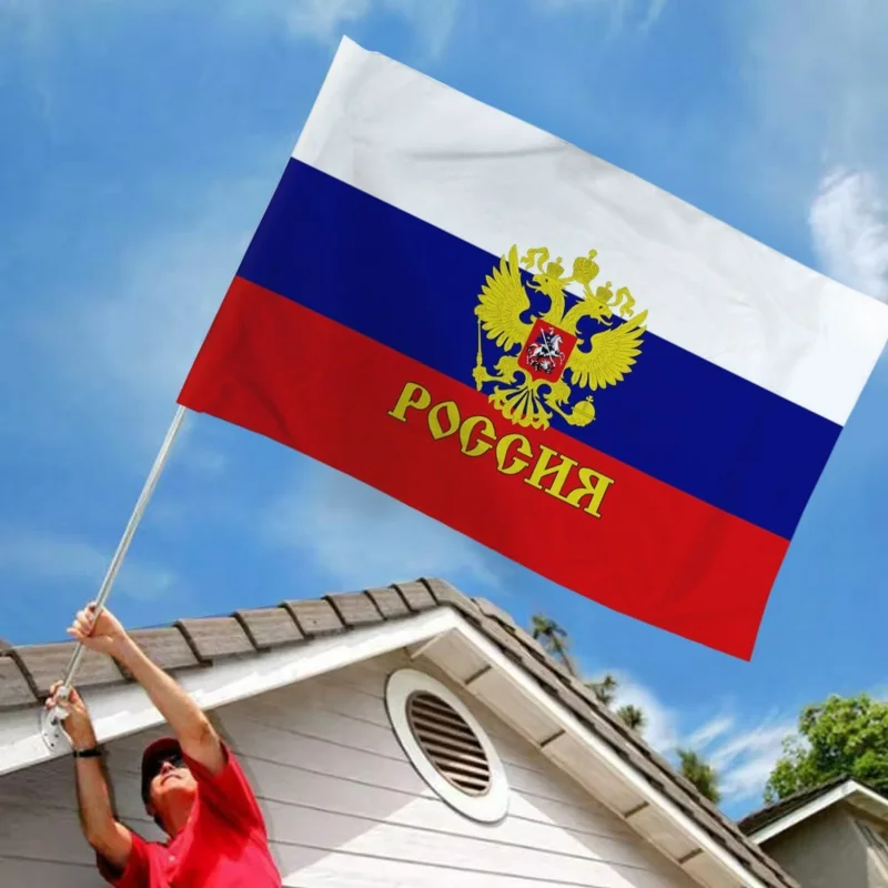 90x150cm 3x5ft Flaga Rosji z poliestru Flagę narodową Transparent na imprezy