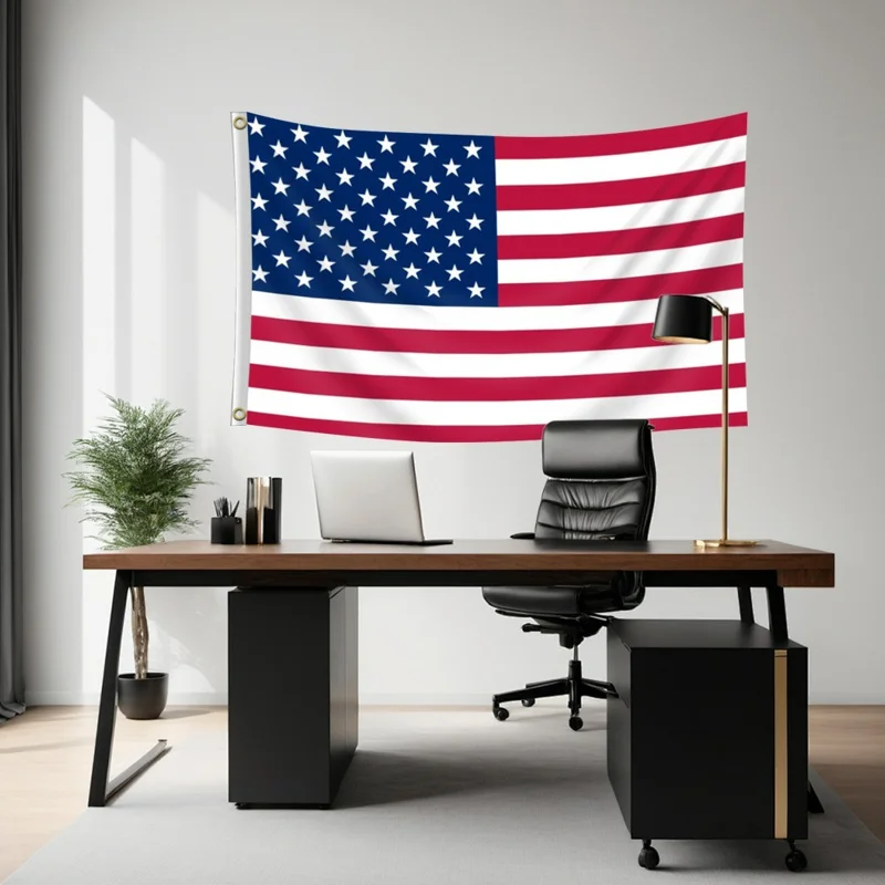 90x150cm 3x5ft US American Flag Polyester National Banner with Metal Grommets for Outdoor Indoor Display