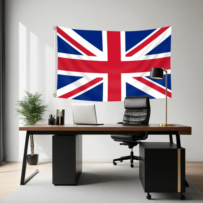 90x150cm 3x5ft UK British Flag Polyester National Banner with Metal Grommets for Outdoor Indoor Display
