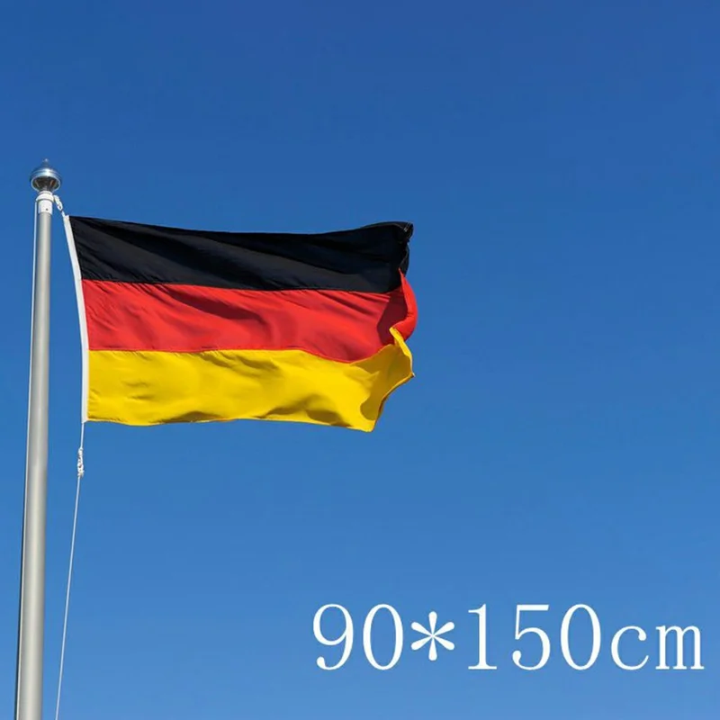 90x150cm 3x5ft Deutschland-Flagge aus Polyester, Nationalfahne mit Ösen für drinnen und draußen, Partydekoration