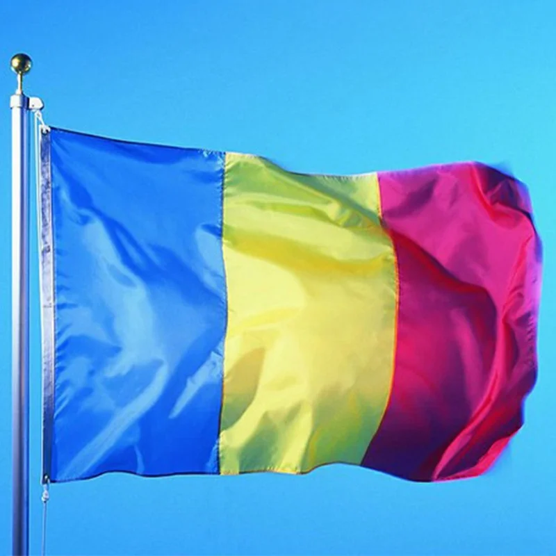 90x150cm 3x5ft Romania Flag Polyester National Flag Banner for Indoor Outdoor Display Party Decoration