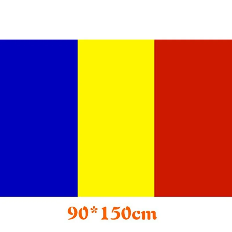 90x150cm 3x5ft Romania Flag Polyester National Flag Banner for Indoor Outdoor Display Party Decoration