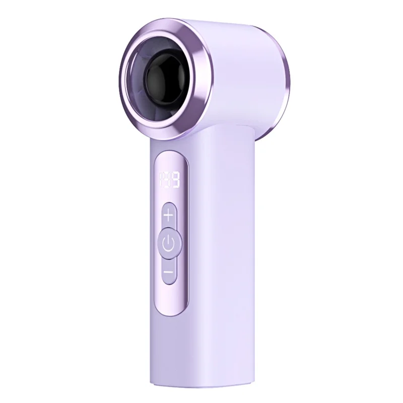Ventaglio Mini Portatile con Display LED Motore Brushless 2000mAh Type-C 199 Velocità - Viola