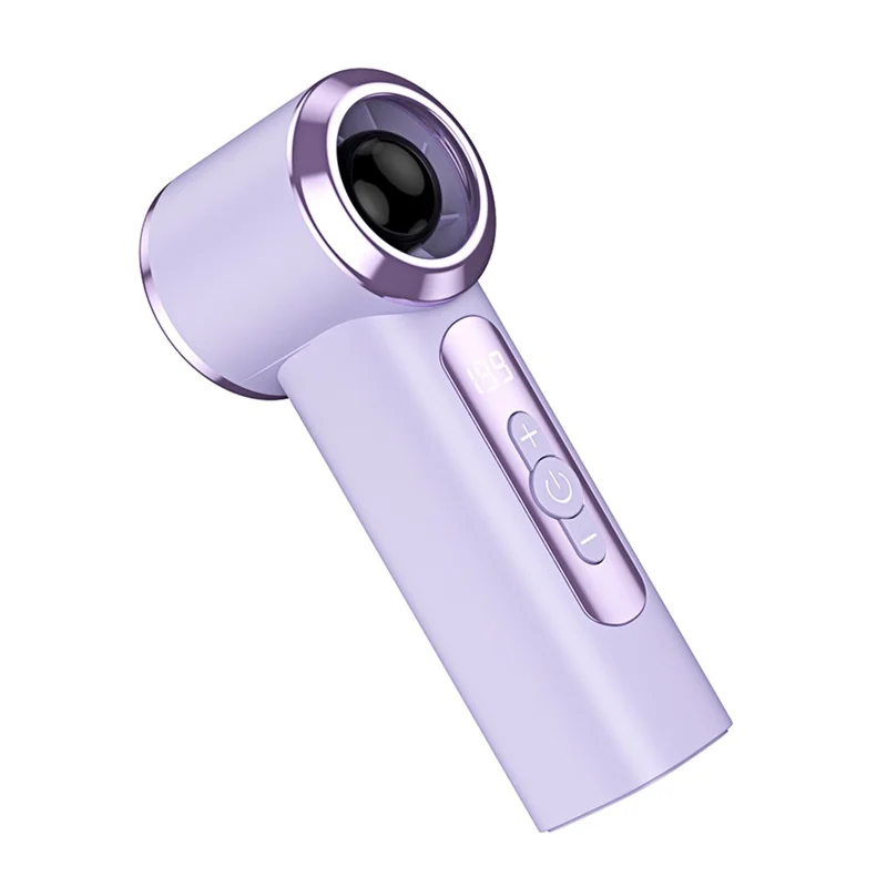 Ventaglio Mini Portatile con Display LED Motore Brushless 2000mAh Type-C 199 Velocità - Viola