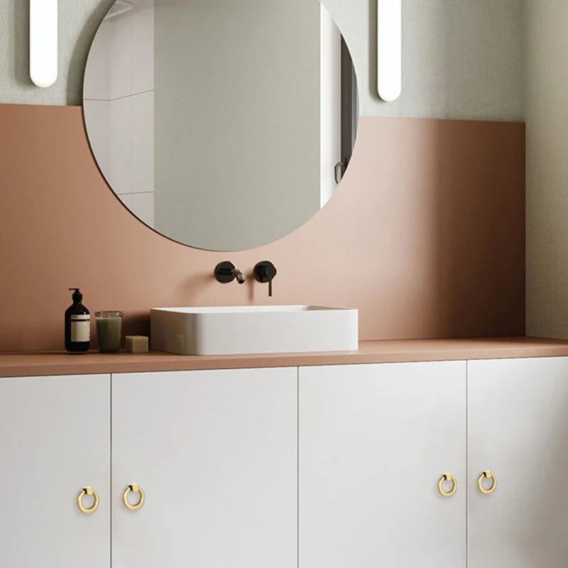 Aluminum Alloy Cabinet Handle Door Handle Furniture Pull for Kitchen Cupboard Dresser Drawer, 22mm Screw - 8103-128 Gold