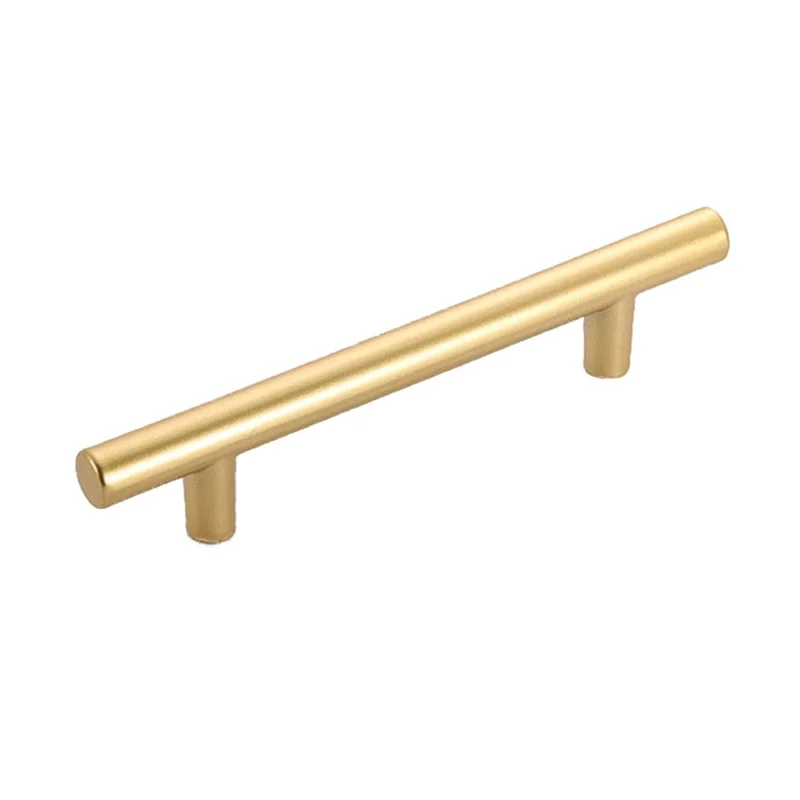 Aluminum Alloy Wardrobe Door Handle Drawer Cabinet Pull Handle Furniture Hardware, 22mm Screw - 8120-96 Gold