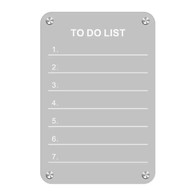 20x30 cm Magnetisch Whiteboard van Acryl, Wisbaar Berichtenbord met Marker voor Koelkast - TE DOEN LIJST