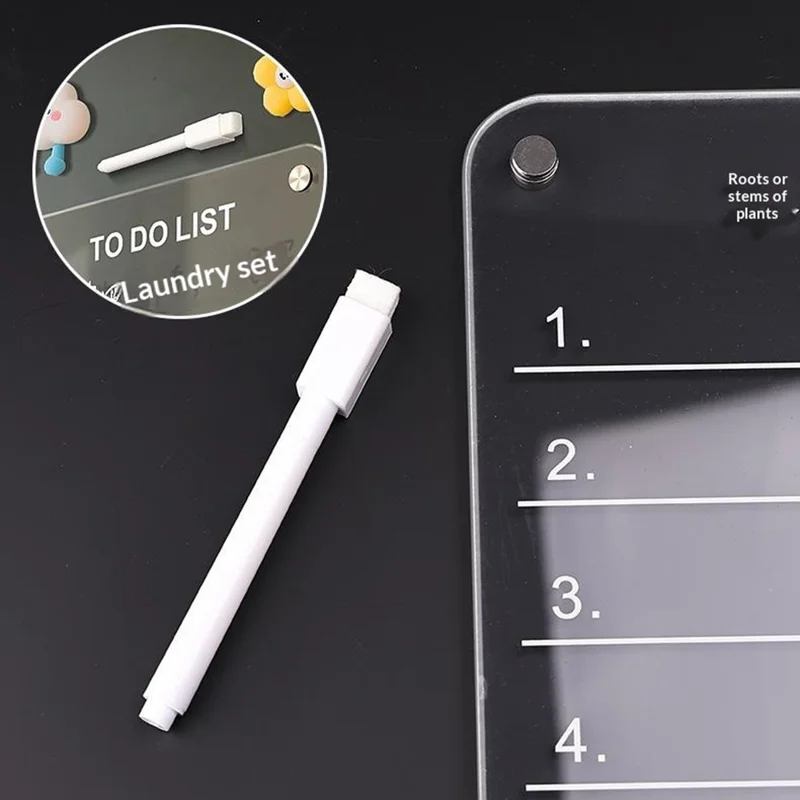 30x40cm Magnetisch Whiteboard uit Acryl met Wisbare Berichtenplaat inclusief Markeringstift voor Koelkast - TE DOEN LIJST