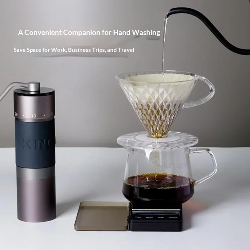 1000g / 0.1g Mini Portable Coffee Scale Digital Kitchen Scale with Backlit Display for Pour Over Coffee Brewing Baking