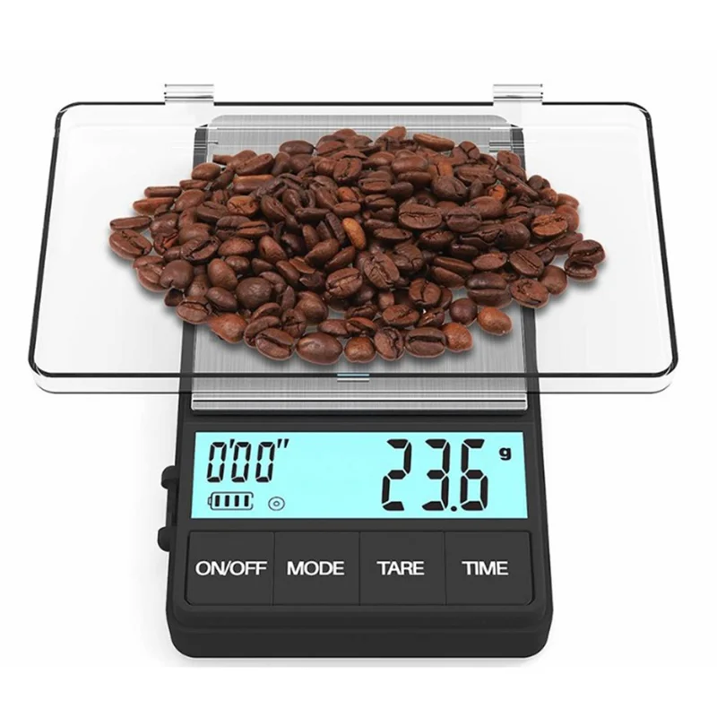 1000g / 0.1g Mini Portable Coffee Scale Digital Kitchen Scale with Backlit Display for Pour Over Coffee Brewing Baking