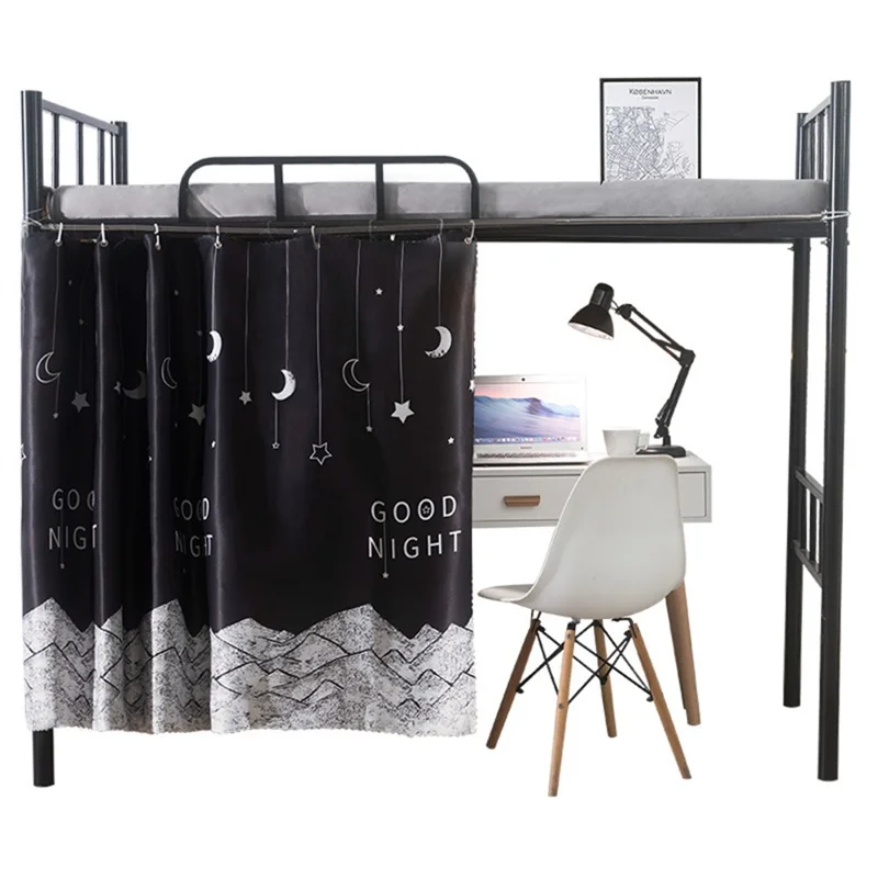 1,15 x 2 m Rideau de Lit Occultant, Paravent pour Dortoir, Store Bloquant la Lumière, Tente de Lit pour Lits Superposés Supérieurs et Inférieurs