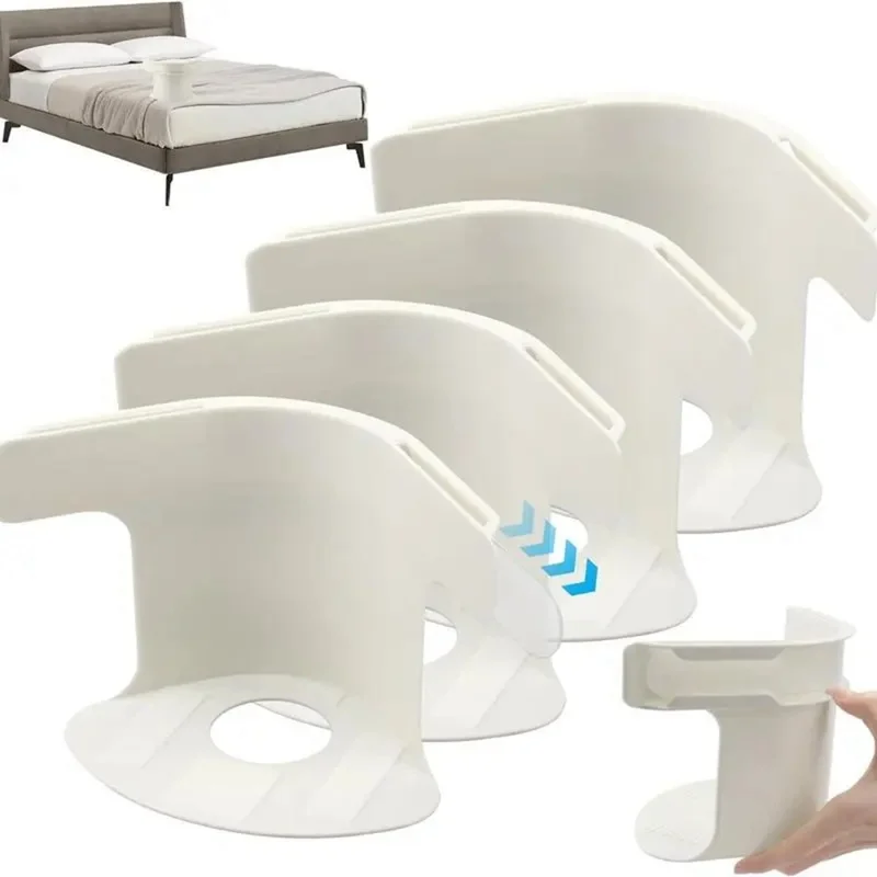 4Pcs Bed Sheet Clips Invisible Sheet Grippers Anti-Slip Mattress Fasteners Secure Grip - White