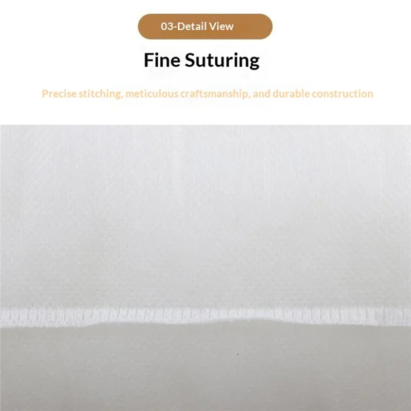 50x50cm Kussensluier PP-katoen vulling Niet-geweven deklaag 450g Beddengoed kussen voor 45cm kussensloop - Wit