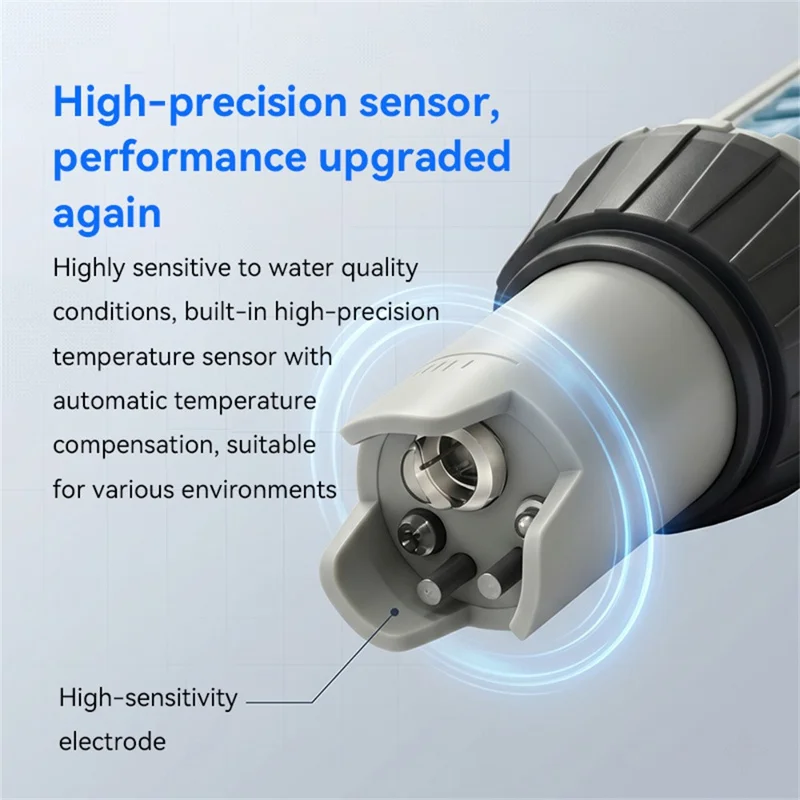 MF-X81 8 en 1 Probador Digital de Calidad del Agua TDS EC pH Cloro Salinidad ORP SG Medidor de Temperatura para Piscina Acuario