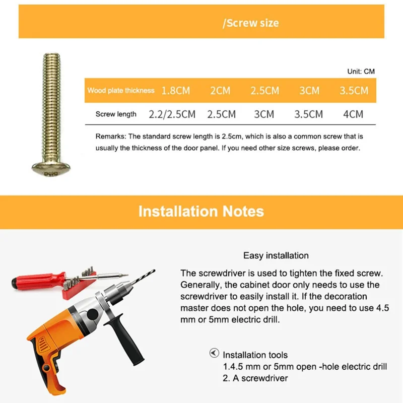 Uchwyty na szafki z mosiądżu, solidne nowoczesne uchwyty do szuflad, 25 mm, okucia z jednym otworem, 50 mm długości