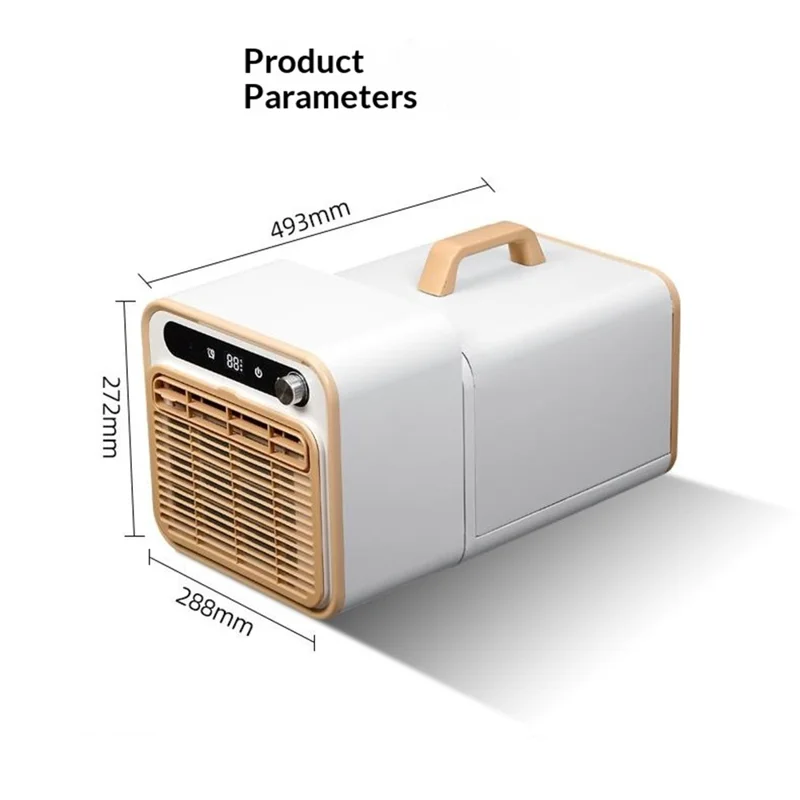 HHR-30 Bærbar aircondition 220V 1500W Split-type med fjernbetjening og 1 m slange