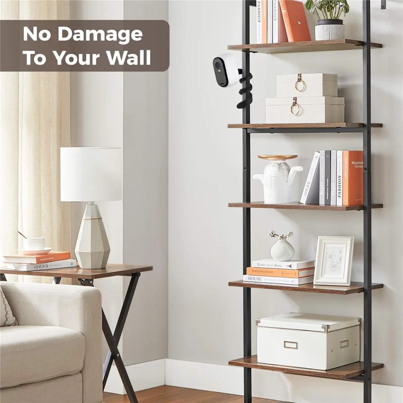 Soporte Flexible de Silicona de 43 cm para Cámara, Soporte Ajustable de Giro Ajustable para Cámara de Seguridad - Negro