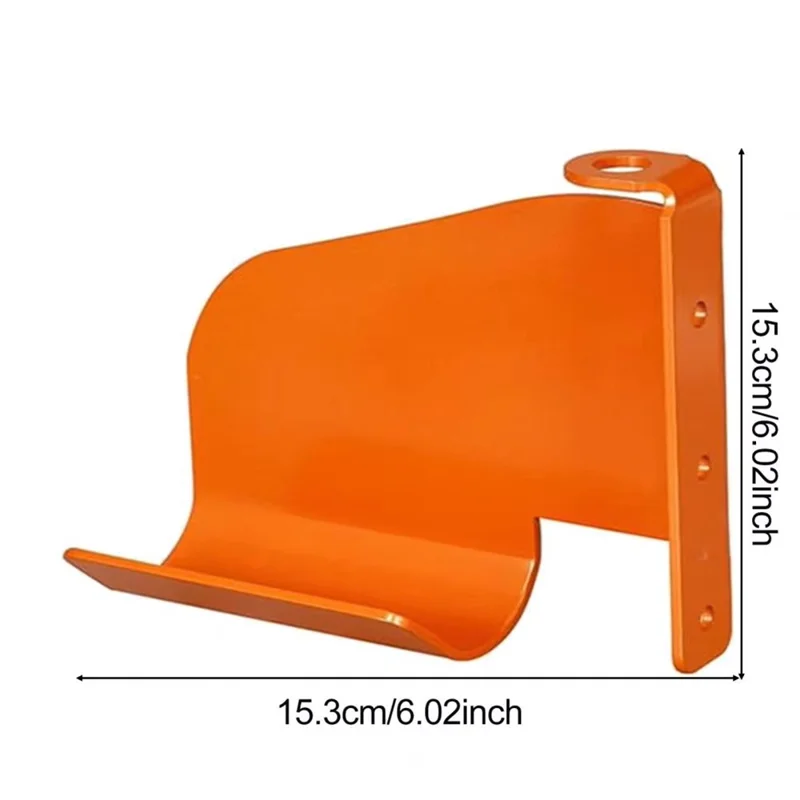 Wandmontierter, robuste Kettensägenhalter für die Garage, Aufbewahrungssystem für Motorsägen, Halter für Werkstätten – Orange