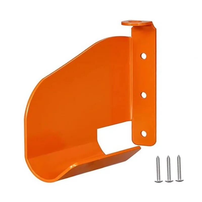 Wandmontierter, robuste Kettensägenhalter für die Garage, Aufbewahrungssystem für Motorsägen, Halter für Werkstätten – Orange