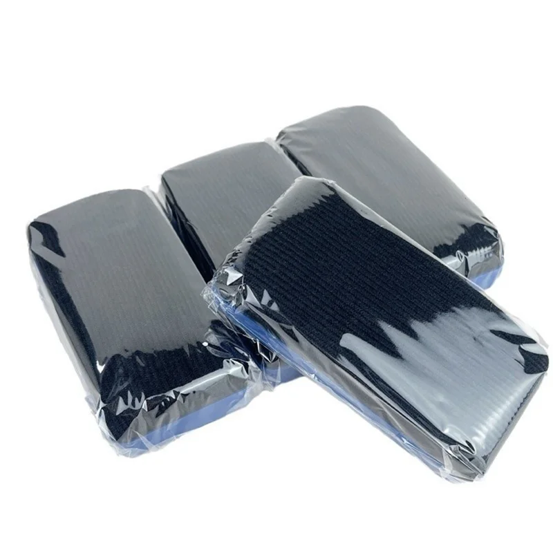 Gomme de tableau blanc magnétique 10,5 cm coque en plastique surface en tissu effaçage à sec pour bureau école - Bleu+Noir