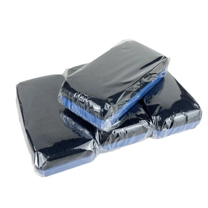Gomme de tableau blanc magnétique 10,5 cm coque en plastique surface en tissu effaçage à sec pour bureau école - Bleu+Noir