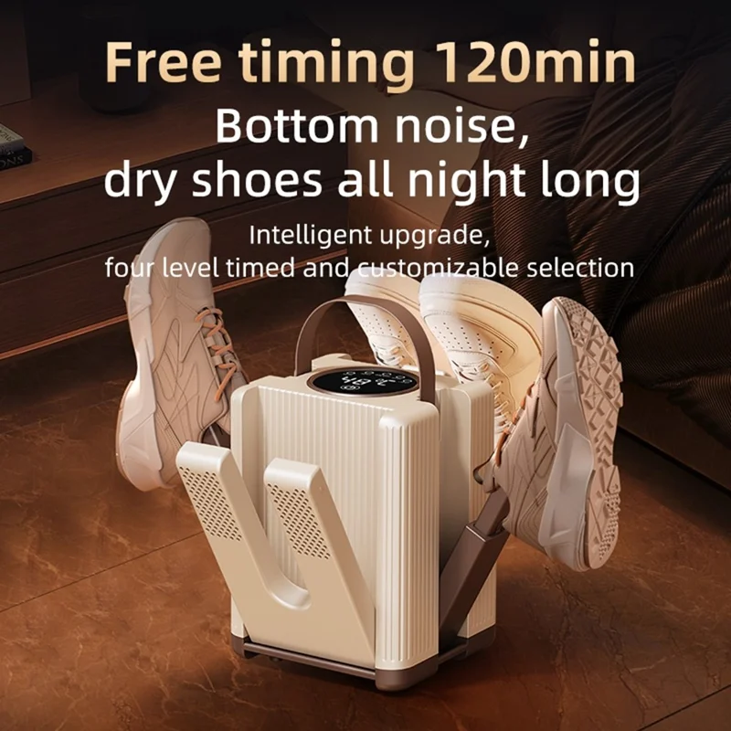 HXQ-10 6-Arm Shoe Dryer with Timer 200W 48 Degree Celsius Constant Temperature Foldable Dehumidifying Machine - EU Plug