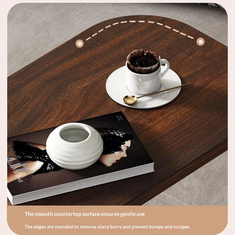 Size L 45x28x60cm C-Shape Side Table Carbon Steel Wooden End Table for Sofa Bedroom - White Marble+Black Frame