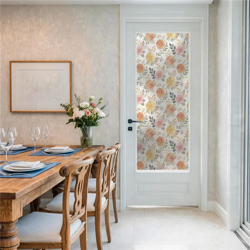 43x200cm Static Cling Privacy Window Film Waterproof Oil-Proof PVC Sticker for Kitchen Bathroom - SBW27