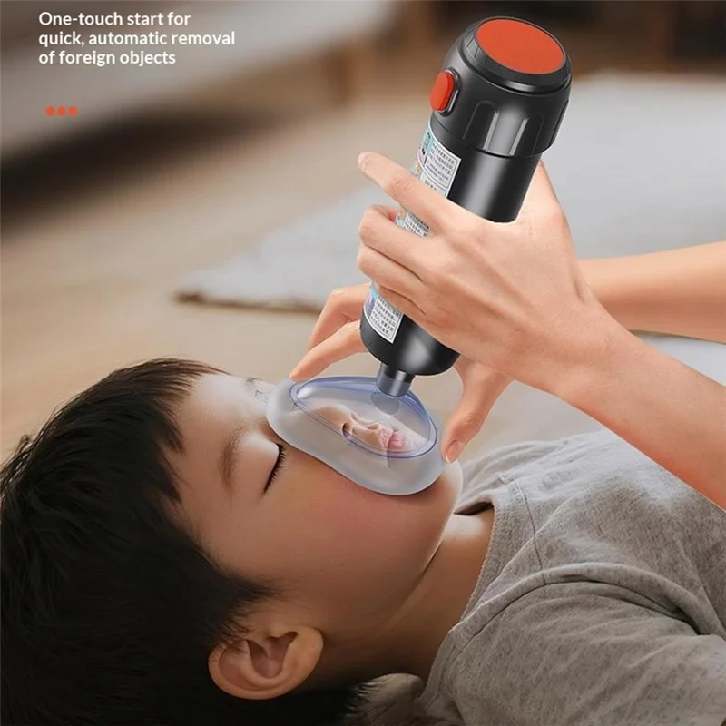 Anti-Choking Suction Device Heimlich Maneuver 33KPa Negative Pressure with 3 Size Masks
