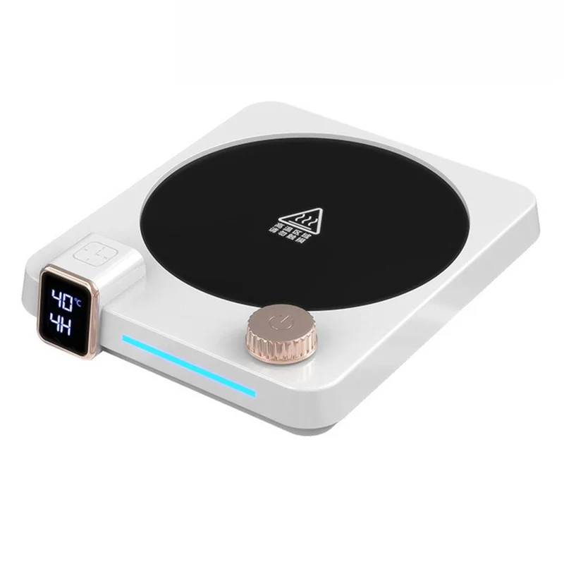 H13 H13 Riscaldatore Intelligente per Bicchieri con Controllo della Temperatura a 9 Livelli e Timer - Spina UE / Bianco