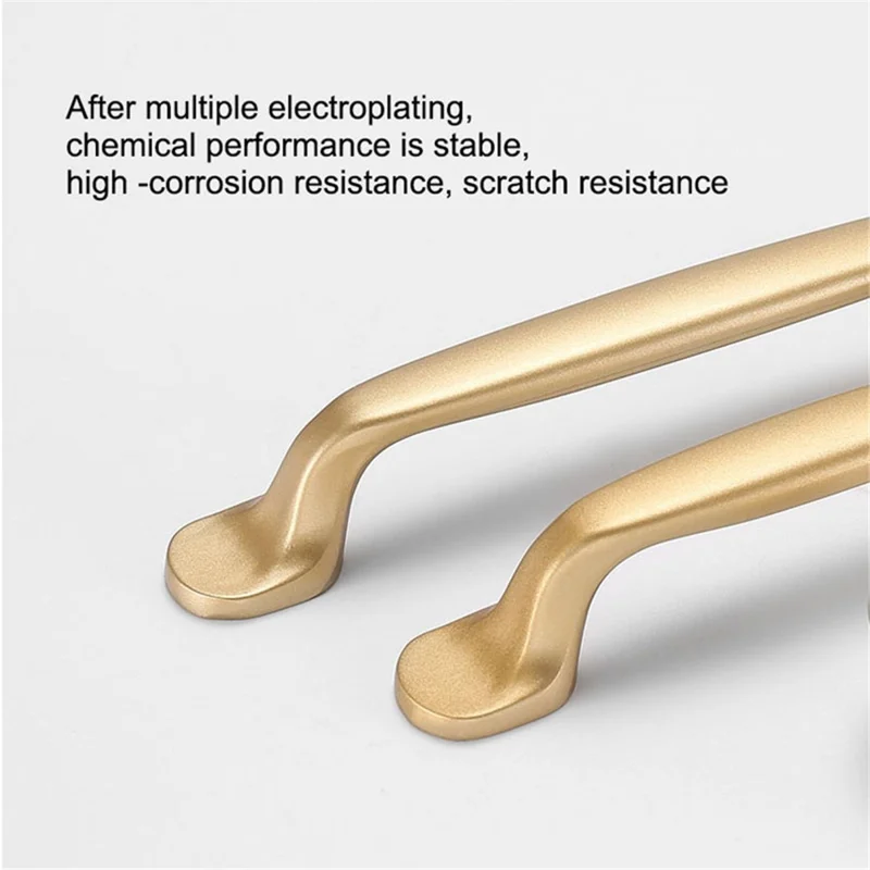 YIJIA Kitchen Cabinet Handle Solid Aluminum Alloy Furniture Wardrobe Drawer Pull Handle, 22mm Screw - 2008-192