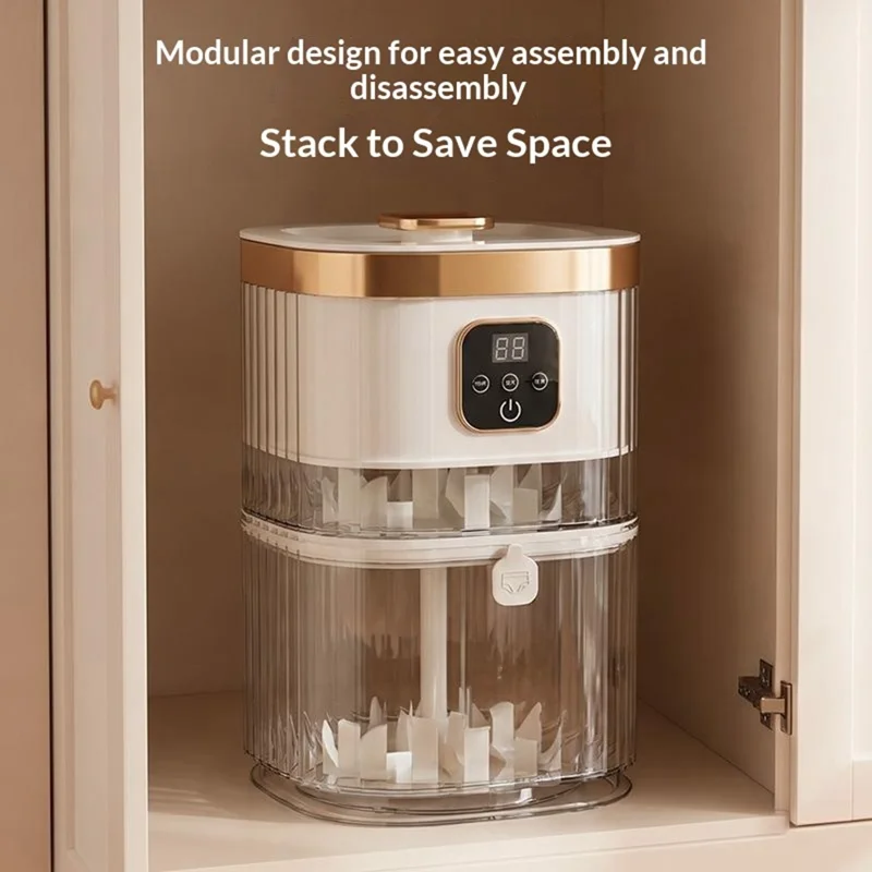 HP-318 Mini Double Tub Washing Machine 4L Portable Wireless Washer for Socks Underwear - Gold
