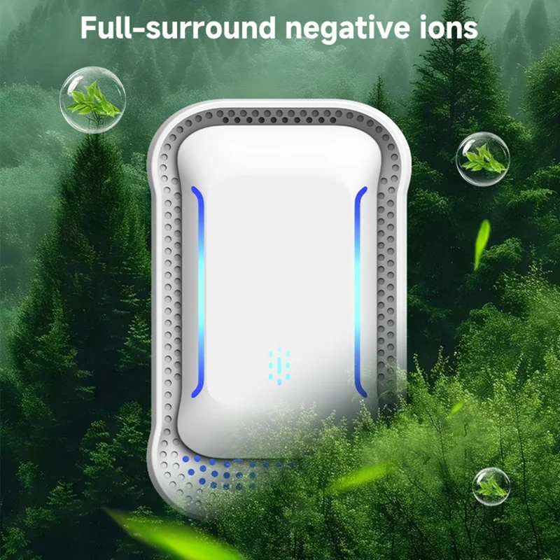 615 Smart Negativ-Ionen-Luftreiniger 5dB Ultra-leiser Steckerentlüfter für Haustiergeruch, EU-Stecker - Weiß