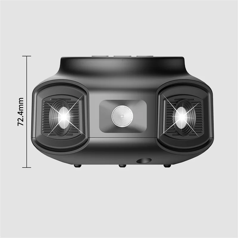 D803 Ultraschall-Schädlingsvertreiber 1kHz-65kHz variabler Frequenz Blitzlicht Nagetier-Insekten-Abwehr – Schwarz / USB