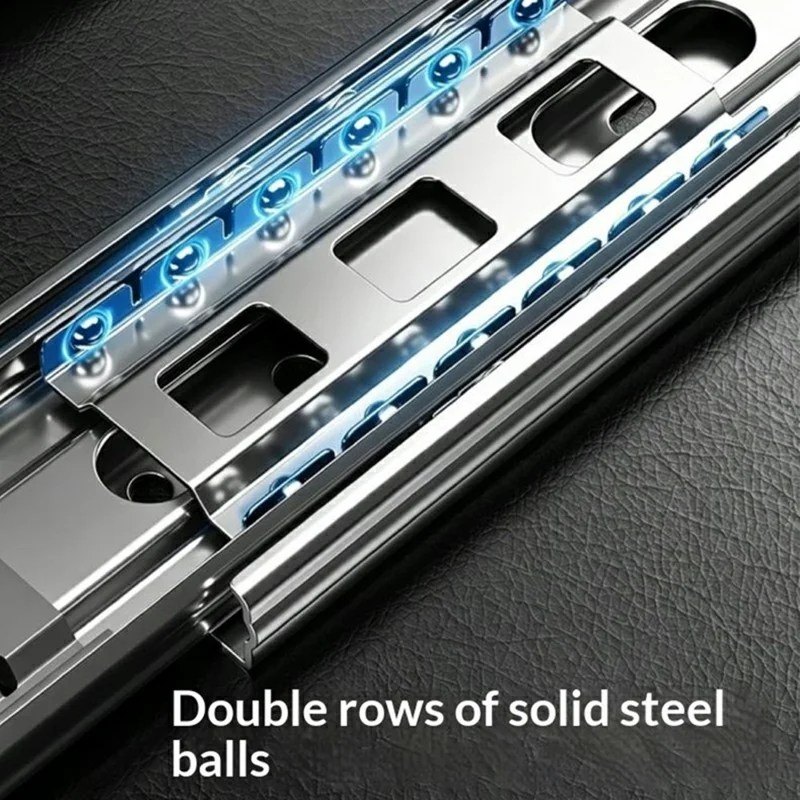 40 cm topmonteret buksedragt i aluminiumslegering med udtræksrail til garderobe - Sort