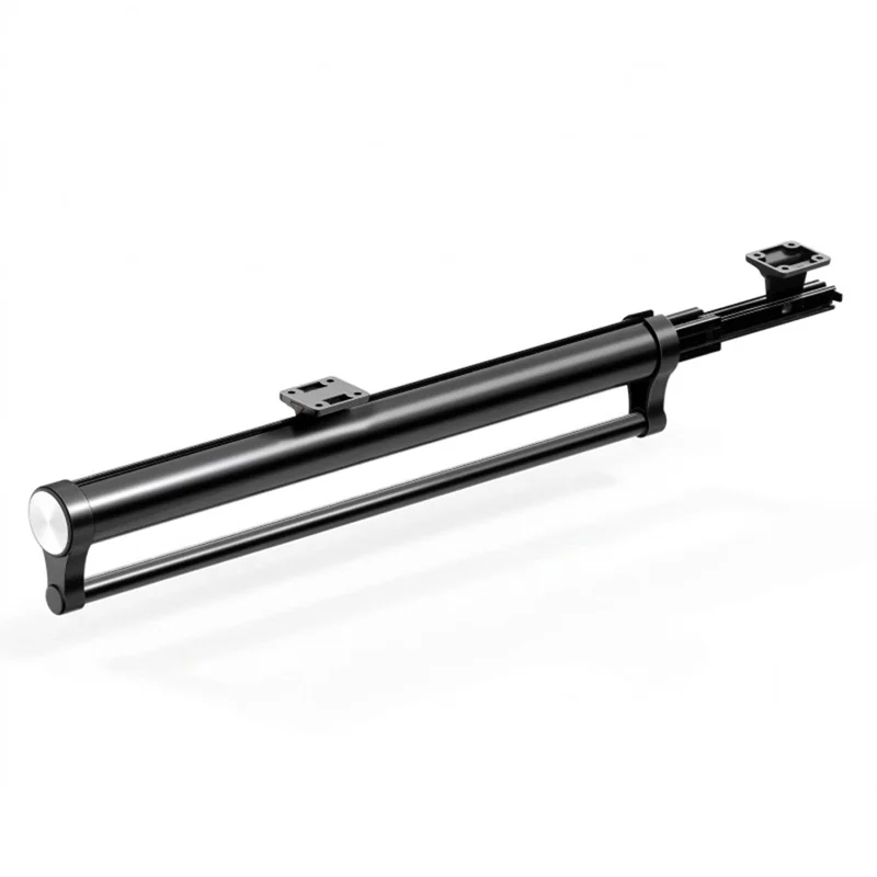 50cm Top Mount Aluminum Alloy Wardrobe Pant Hanger Pull-Out Rail Organizer Rack - Black