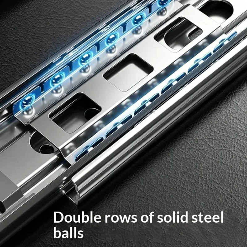 50cm Top Mount Aluminum Alloy Wardrobe Pant Hanger Pull-Out Rail Organizer Rack - Black