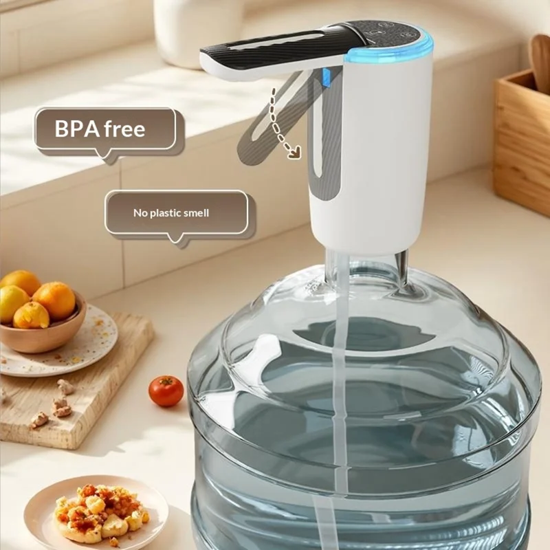 AP139 Dual Outlet Electric Water Dispenser Pump Foldable Spout for 4.5-18.9L Bottles