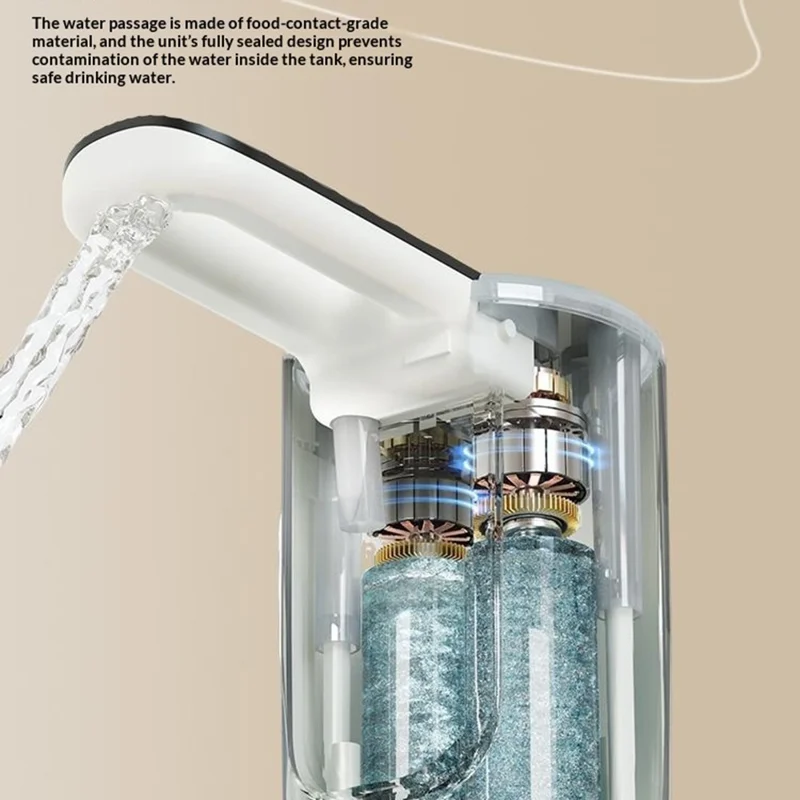 AP139 Dual Outlet Electric Water Dispenser Pump Foldable Spout for 4.5-18.9L Bottles