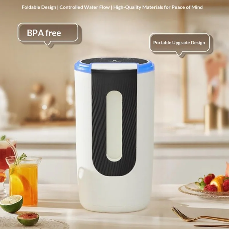 AP139 Dual Outlet Electric Water Dispenser Pump Foldable Spout for 4.5-18.9L Bottles