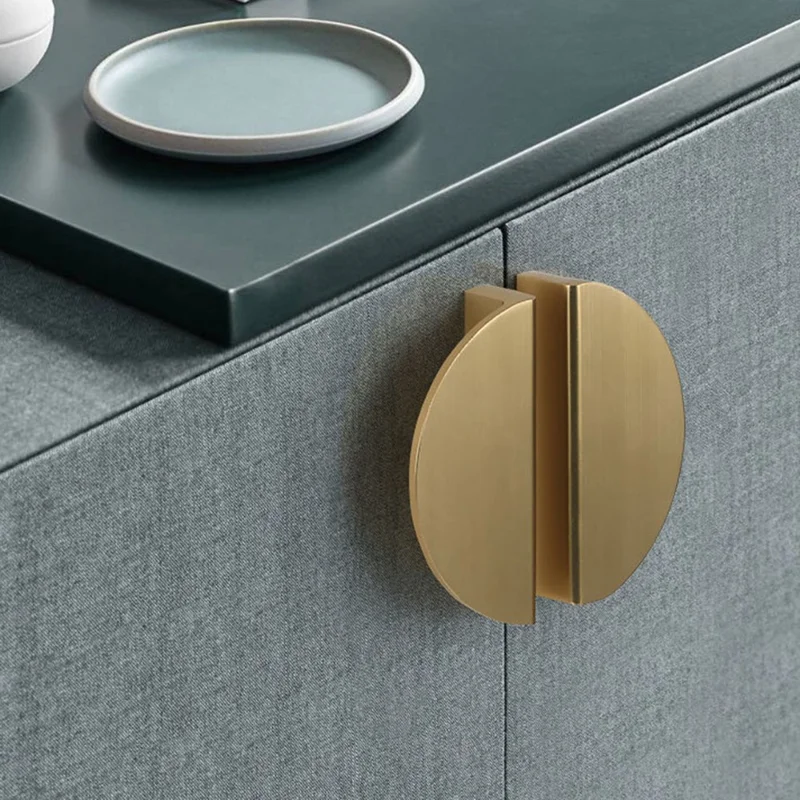 Wardrobe Knob Furniture Handle Modern Cabinet Closet Door Pull Handle with 22mm Screw - Black 6830 / Size: L