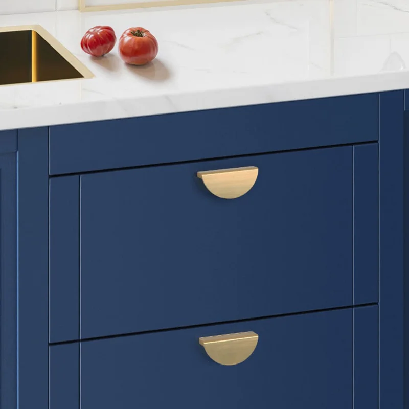 Wardrobe Knob Furniture Handle Modern Cabinet Closet Door Pull Handle with 22mm Screw - Black 6830 / Size: L